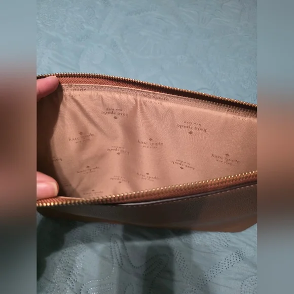 Kate Spade Brown Leather Ipad Pouch - Picture 5 of 6